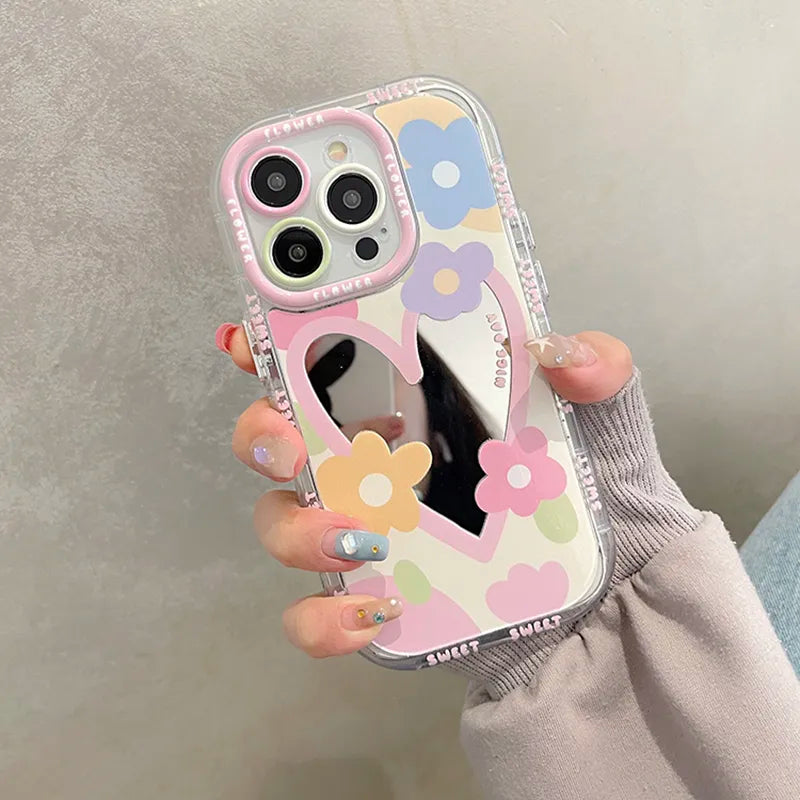 Floral Mirror - Phone Case